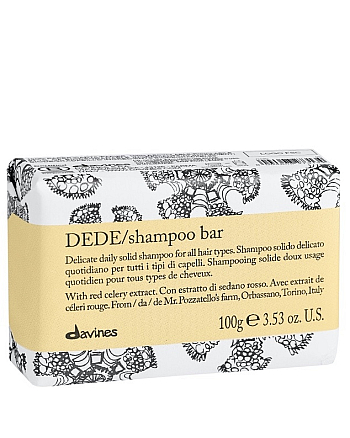 Davines Essential Haircare DEDE Shampoo bar - Твёрдый шампунь для деликатного очищения волос 100 гр - hairs-russia.ru